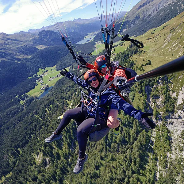 Gleitschirm Panoramaflug in Klosters