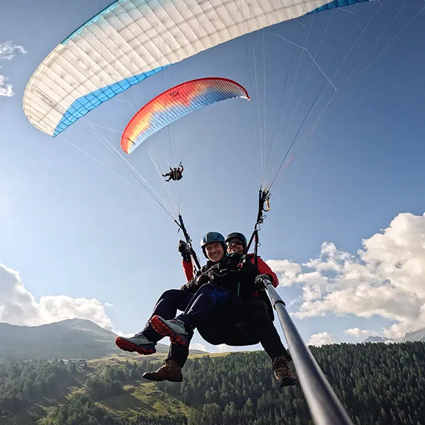 Flugbeschreibung Flug für 2 Paragliding in Davos